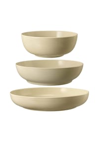 Seltmann Weiden Foodbowl Beat Color Glaze 20/25/28 cm 3er Set - BEAT - beige