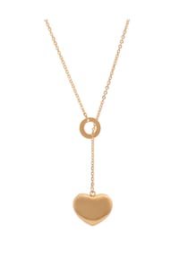Adelia's Bold Style - Halskette mit Anhänger – aus Edelstahl - gold