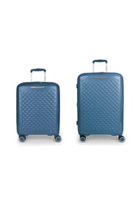 GABOL Queens - Queens 4 Rollen Kofferset 2-teilig mit Dehnfalte - azul