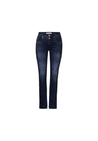 Street One - Jeanshose, Loose Fit, Five-Pocket, für Damen - 16569 BLUE BLACK