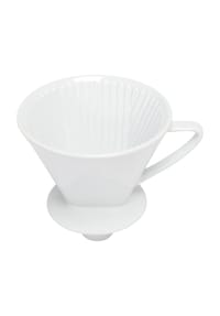 cilio - Kaffeefilter, Stutzen, Größe 4 - WEIß