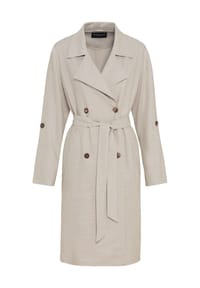 MANGUUN collection Trenchcoat, Leinenanteil, Reverskragen, für Damen Bild 1