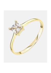 VANLERÉ - Solitär Ring, mit Zirkonia, 375 Gelbgold - gold