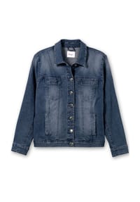 sheego - Jeansjacke - black used denim