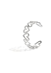 Adelia's - Armband als Armspange aus Edelstahl mit Herzmotiv - goldfarben