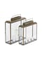 LOBERON Laterne 2er Set Estrelle bronze Bild 1