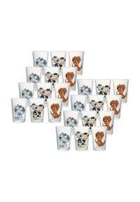 Ritzenhoff & Breker Kindergläser Hoftiere 205 ml 24er Set bunt - HOFTIERE - bunt