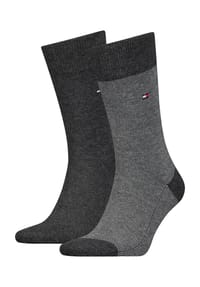 TOMMY HILFIGER - Socken, 2er Pack, geripptes Bündchen, für Herren - 001  DARK NAVY