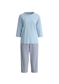 CALIDA - Capri-Pyjama Cotton Stripes, Baumwolle, für Damen - 234 SUGAR MELON