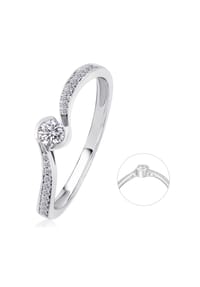 ONE ELEMENT Timeless Diamonds - 0,16 ct Diamant Brillant Memoire - silber