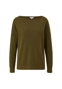 s.Oliver - Strickpullover, U-Boot-Ausschnitt, für Damen - 7723  GREEN