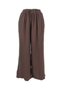 Seasons of April - Weite Musselin Hose mit elastischem Bund AYANA MUSSELIN - Bordeaux