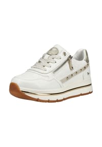 MUSTANG® - Lederimitat/Textil Sneaker - Weiß