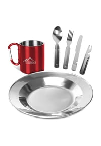 normani® - Camping-Geschirrset 7-Teilig - Blau