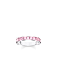 Thomas Sabo Heritage Pink - Ring pinke Steine Pavé - pink, silberfarben