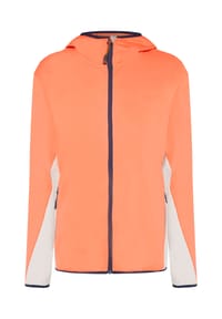 GLOBETROTTER - Fleecejacke Outdoor, Stehkragen, für Damen - CAMELLIA