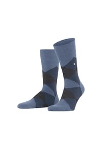 Burlington - Socken ,,Clyde", Argyle-Design, für Herren - 3000 BLACK