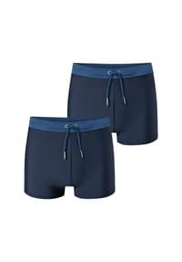 SCHIESSER - Boxer-Badehose Ocean Swim - blau