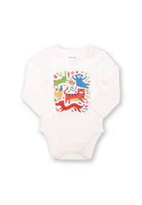 KITE - Baby Lunar Race Body Bio-Baumwolle - weiß