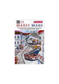 Step by Step - Ranzen-Zubehör MAGIC MAGS "Fire Engine Brandon", 3-tlg. - Blau - Rot