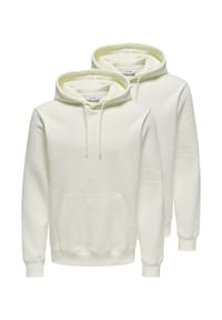 ONLY & SONS - Sweatshirt / Hoodie 2er Pack Connor - Beige / creme