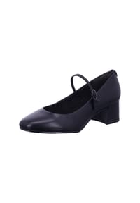 Tamaris - Pumps, Blockabsatz, Riemchen, für Damen - 003 BLACK LEATHER
