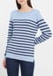 GALERIA essentials Pullover, Rundhalsausschnitt, Langarm, Streifen, für Damen Bild 2