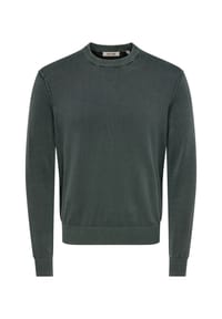 ONLY & SONS - Pullover Garson Strickpullover R-Neck - dunkelgrün