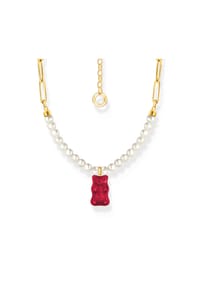 Thomas Sabo THOMAS SABO x HARIBO - Gliedercollier mit Goldbär Rot - gelbgoldfarben