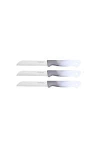 Cheffinger - Küchenmesser 18 cm mit ergonomischem Griff - Grau - Grau 1 Stück