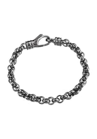 XENOX - Herren Armband, Edelstahl - DARK CHROME