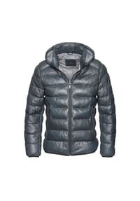 bugatti - Lederjacke BUCLAUDIUS mit Reißverschlusstaschen - Dunkelblau