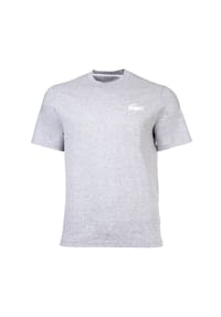 LACOSTE - Herren T-Shirt - Loungewear, Rundhals, Logo, Baumwolle, einfarbig - Grau