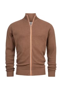 KRONSTADT - Strickjacke KSErik Zip - Black