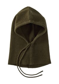 MANGUUN - Sturmhaube, Bindebänder, für Damen - 0  GREY