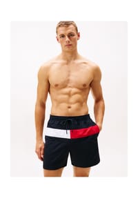 TOMMY HILFIGER - Badeshorts, Gummibund, Tunnelzug, für Herren - DW5 BLUE
