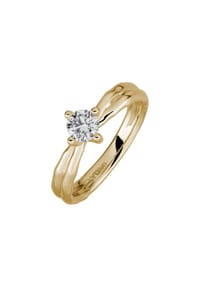 LYOMI - Ring 585/- Gold 1 Diamant Lab Grown 0,50ct. - gelb