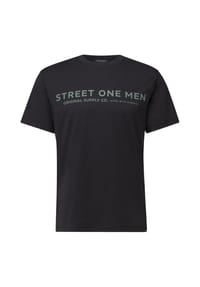 STREET ONE MEN - NOS T-Shirt wit, 27077 BASIC BLACK, XXXL - 25936 BRIGHT WHITE