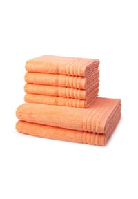 VOSSEN® 4 X Handtuch 2 X Duschtuch im Set Vienna Style Supersoft - Vienna Style Supersoft - Apricot