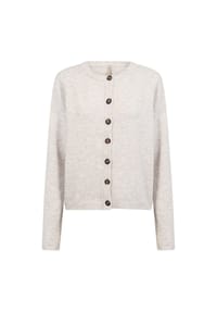 SOYACONCEPT - Strickjacke Orlean 2, Knopfleiste, für Damen - 91500 SAND MELANGE
