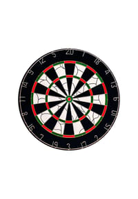 BULL'S® - Dartscheibe Bristol Flocked Paper Dartboard inkl. 2x Brass Anfänger-Set Turnier - mehrfarbig
