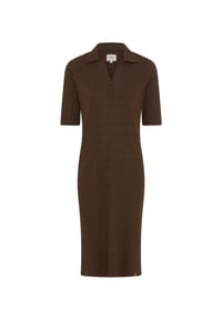 camel active - Kleid aus Baumwollgemisch - Braun