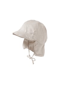 maximo® - BABY BOY-Schildmütze, Futter doppelter Nackenschutz, Bindeband, UV 15 - nomad-weiß-streifen