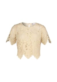 Vera Mont - Spitzentop kurzarm - Champagne Sorbet