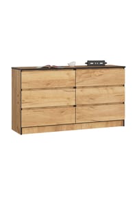 Akord - Kommode K140 mit 6 Schubladen - artisan-eiche