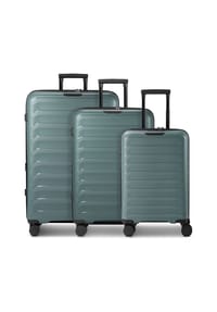 d & n® Toronto - Toronto 4 Rollen Kofferset 3-teilig mit Dehnfalte - black