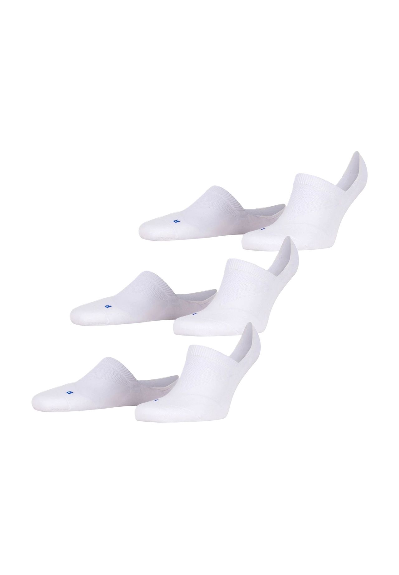 FALKE Cool Kick Füßlinge, 3er-Pack, Anti-Slip, für Herren, weiß, 44/45