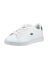 LACOSTE - Lederimitat Sneaker - Weiß/Grün