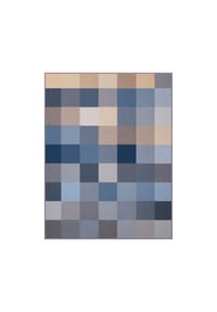 Biederlack® - Wohndecke - Colour Woven, Baumwolle, Samtband-Einfassung - Blau