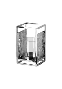 Fink Living Windlicht mit Glas NICOSA - NICOSA - silberfarben